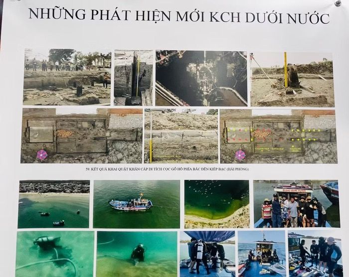 Một số phát hiện khảo cổ học dưới nước. (Ảnh: Vương Diệm)