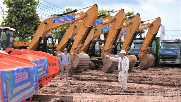 Tây Ninh khởi động công trình đường Vành đai 4. (Ảnh: THANH PHONG)