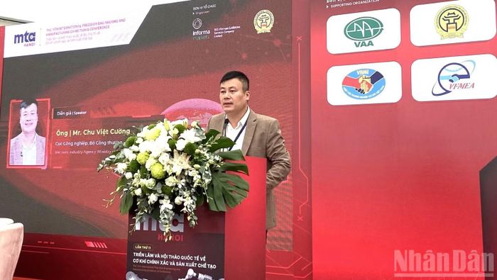 Ông Chu Việt Cường, Quyền Giám đốc Trung tâm hỗ trợ phát triển công nghiệp (Bộ Công thương). (Ảnh: KIM DUNG)