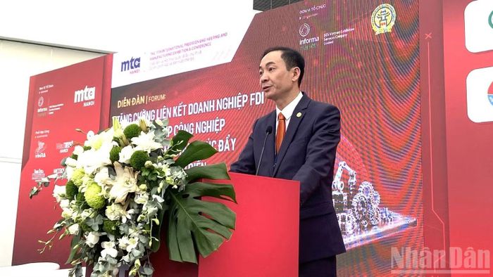 Ông Nguyễn Vân, Phó Chủ tịch Thường trực Hiệp hội Doanh nghiệp Công nghiệp Hỗ trợ thành phố Hà Nội (HANSIBA). (Ảnh: KIM DUNG)