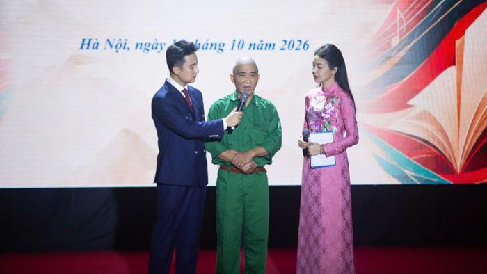 Nhạc sĩ Trương Quý Hải chia sẻ tại Lễ phát động. (Ảnh: MINH NGỌC)