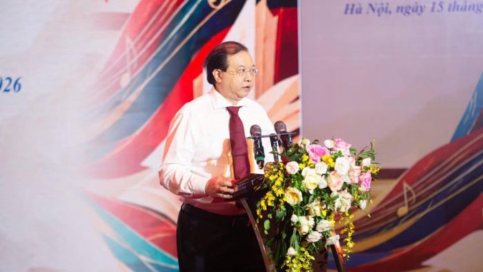 Thứ trưởng Văn hóa, Thể thao và Du lịch Tạ Quang Đông phát biểu. (Ảnh: MINH NGỌC)