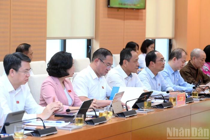 Các đại biểu tham dự cuộc làm việc.
