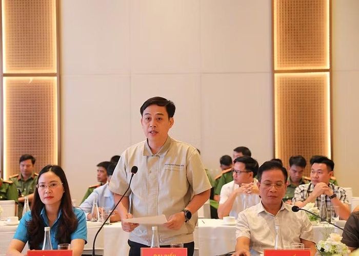 Đại biểu phát biểu tham luận tại hội thảo. (Ảnh: ĐẠI NGHĨA)