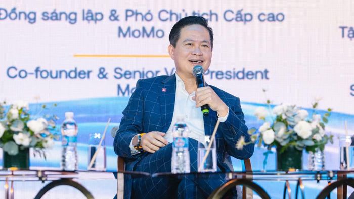 Ông Nguyễn Bá Diệp, đồng sáng lập, Phó Chủ tịch Cấp cao Tập đoàn Công nghệ tài chính MoMo, tại diễn đàn NExT Forum 2026. (Ảnh: BTC)