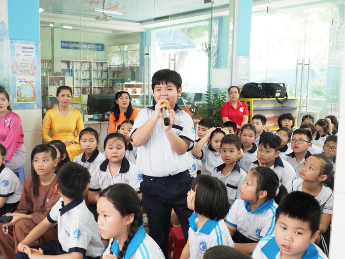  Học sinh Trường Tiểu học - THCS Tân Định chia sẻ cảm nghĩ sau khi xem phim phóng sự về Nhà tù Côn Đảo 