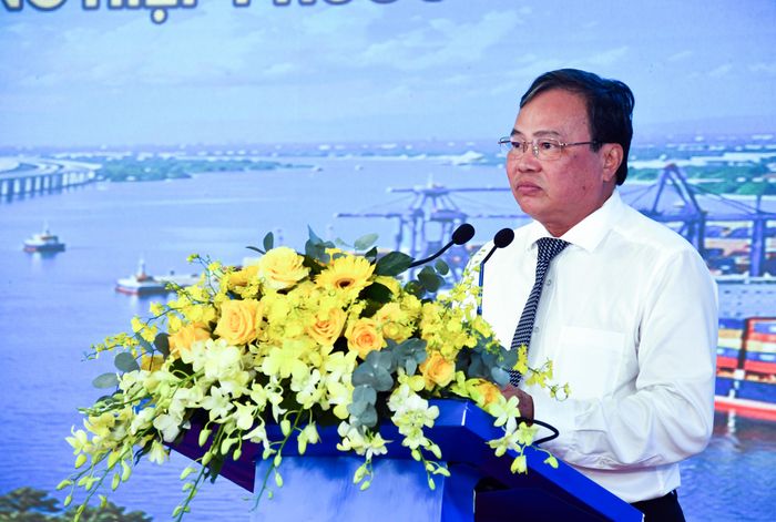  Chủ tịch UBND tỉnh Tây Ninh Lê Văn Hẳn phát biểu tại buổi lễ 