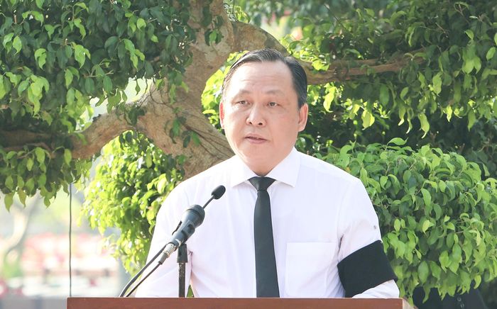 Phó Chủ tịch Thường trực UBND TP Cần Thơ Lê Công Lý phát biểu tại buổi lễ