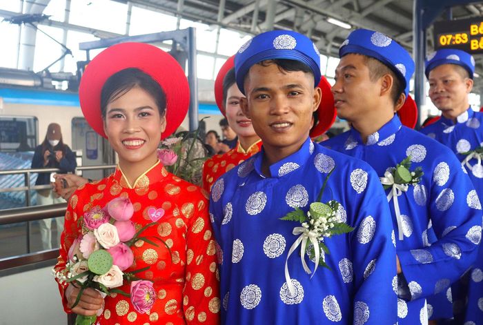  Vợ chồng chị Trần Ngọc Nhân và anh Nguyễn Chí Cường. Ảnh: CẨM TUYẾT 