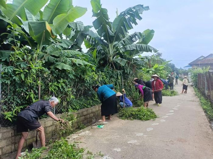 Phong trào bảo vệ môi trường được lan tỏa đến các bản làng của xã Thanh An, tỉnh Điện Biên.