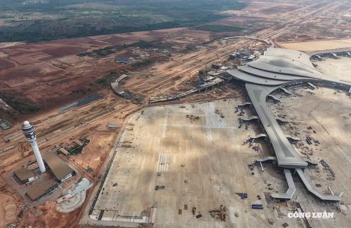 Siêu dự án cảng hàng không quốc tế Long Thành đang được gấp rút hoàn thiện. Ảnh: Ngọc Hải.