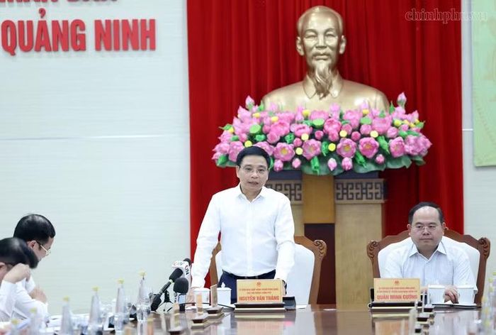 Phó Thủ tướng lưu ý Quảng Ninh tập trung vào một số nhiệm vụ, giải pháp trọng tâm - Ảnh: CP