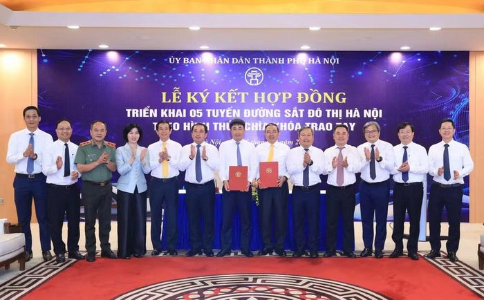 Hà Nội ký hợp đồng 'chìa khóa trao tay' làm 5 tuyến metro, vận hành trước năm 2031. Ảnh: HN