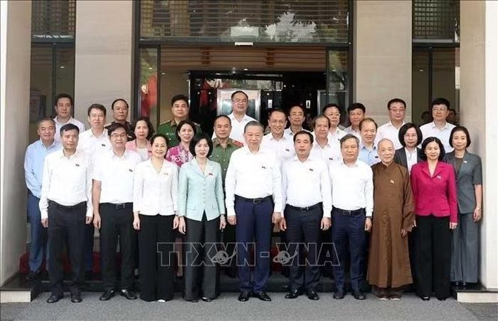 Tổng Bí thư, Chủ tịch nước Tô Lâm và các đại biểu. Ảnh: Thống Nhất/TTXVN