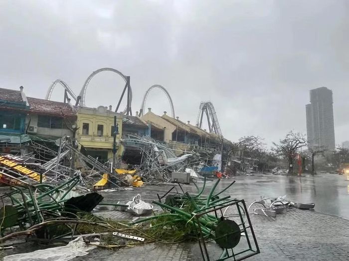 Hình ảnh siêu bão Yagi càn quét Quảng Ninh vào tháng 9/2024. Đây là cơn bão mạnh nhất 50 năm đổ bộ miền Bắc nước ta, để lại hậu quả vô cùng nặng nề.