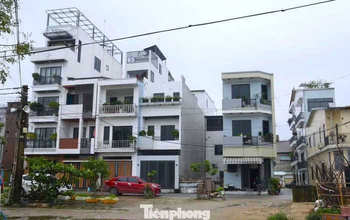 Khu vực 54 hộ dân được giao đất tái định cư tại chỗ và xây dựng nhà mới.