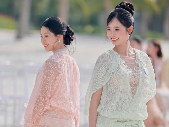Với Bùi Minh Phương (SBD 082), hai tháng được đào tạo kỹ năng catwalk tại nhà chung là sự chuẩn bị cần thiết cho những thử thách ngoài phòng tập. Những bài học giúp cô biết cách điều chỉnh khi trình diễn trong các không gian khác nhau.