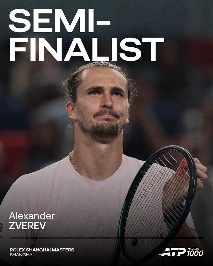 Alexander Zverev vào bán kết Thượng Hải Masters 2026 - Ảnh: ATP