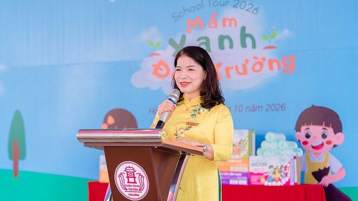 Cô Nguyễn Thị Thu Đông, Hiệu trưởng trường Tiểu học Yên Viên (Hà Nội), mong muốn những kiến thức từ School Tour 2026 tiếp tục được học sinh vận dụng trong cuộc sống.Cô Nguyễn Thị Thu Đông, Hiệu trưởng trường Tiểu học Yên Viên (Hà Nội), mong muốn những kiến thức từ School Tour 2026 tiếp tục được học sinh vận dụng trong cuộc sống.