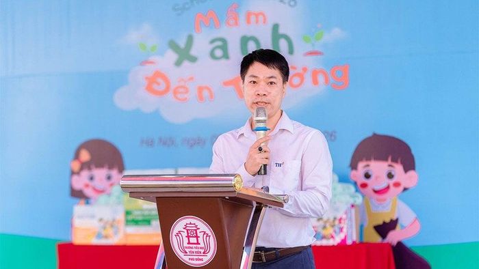 Anh Vũ Xuân Thái, Quản lý Chương trình Môi trường của Quỹ Vì Tầm Vóc Việt, phát biểu tại sự kiện.Anh Vũ Xuân Thái - Quản lý Chương trình Môi trường của Quỹ Vì Tầm Vóc Việt phát biểu tại sự kiện.