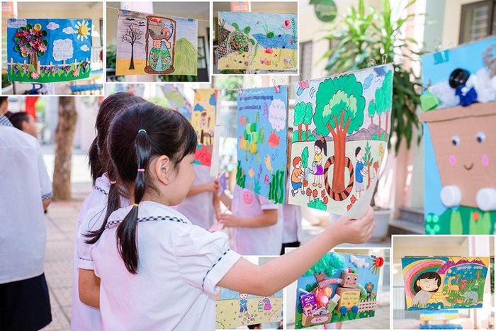 Những bức tranh sáng tạo thể hiện góc nhìn của học sinh về bảo vệ môi trường.Những bức tranh sáng tạo thể hiện góc nhìn của học sinh về bảo vệ môi trường.