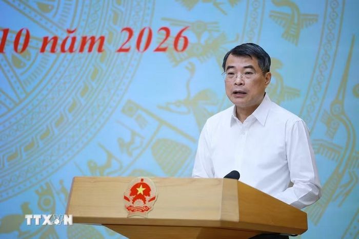 Thủ tướng Lê Minh Hưng kết luận Hội nghị triển khai thực hiện Chương trình mục tiêu quốc gia phát triển văn hóa-xã hội, nông thôn, dân tộc và miền núi giai đoạn 2026-2035. (Ảnh: Dương Giang/TTXVN)
