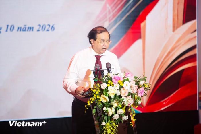 Thứ trưởng Bộ Văn hóa, Thể thao và Du lịch Tạ Quang Đông phát biểu. (Ảnh: Trịnh Ngọc/Vietnam+)