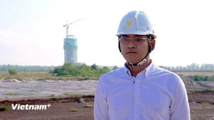 Ông Đoàn Viết Kiên, đại diện Ban Quản lý dự án Cảng hàng không Quảng Trị. (Ảnh: Thanh Phong/Vietnam+)