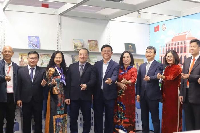 Đoàn xuất bản Thành phố Hồ Chí Minh tại Hội sách Quốc tế Frankfurt 2026. (Ảnh: Sở Văn hóa-Thể thao Thành phố Hồ Chí Minh)