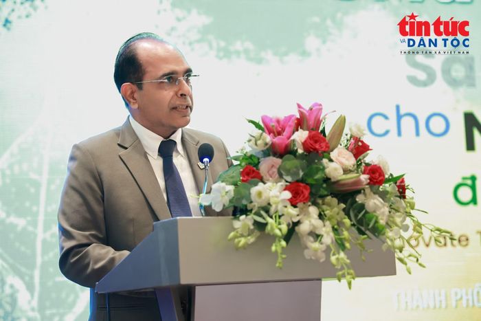 Ông Vinod Ahuja, Trưởng đại diện FAO tại Việt Nam, phát biểu tại hội nghị.