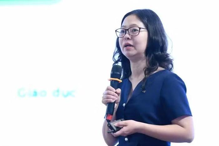 Bà Phạm Châu Loan - Phó trưởng Phòng Phát triển kênh số và đối tác, Ngân hàng Vietcombank cho biết, điểm khác biệt trong định hướng phát triển của Vietcombank là phát triển “một nền tảng nhưng không phải một trải nghiệm đại trà”. Ảnh: BTC