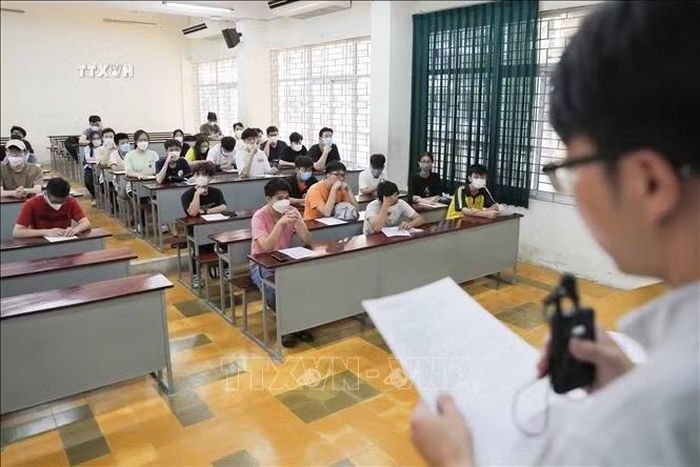 Kỳ thi đánh giá tư duy do Trường Đại học Bách khoa Hà Nội điều phối - chủ trì, xét tuyển vào Đại học Bách khoa Hà Nội cùng 20 trường đại học khác. Ảnh: Thanh Tùng/TTXVN