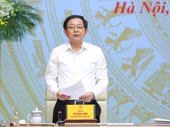 Phó Thủ tướng Chính phủ, Phó Trưởng ban Thường trực Ban Chỉ đạo Hồ Quốc Dũng phát biểu khai mạc tại Hội nghị (Ảnh: VGP).