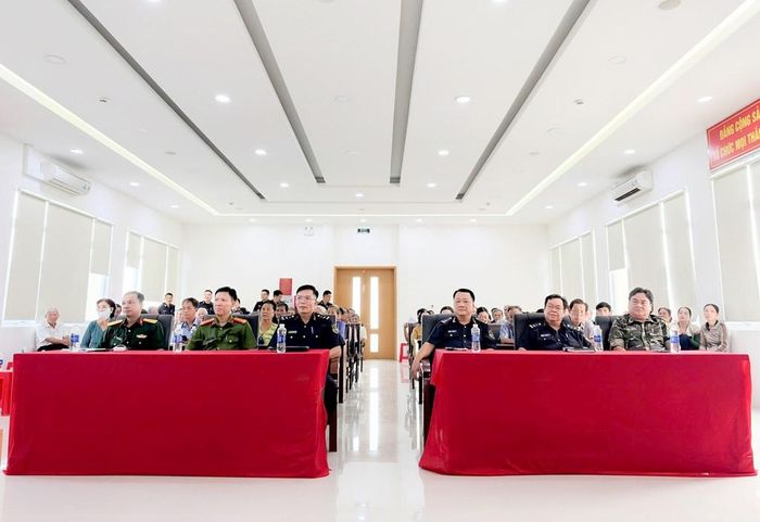 Quang cảnh buổi tổ chức tuyên truyền, phổ biến pháp luật về phòng, chống ma túy. Ảnh: Cục Hải quan