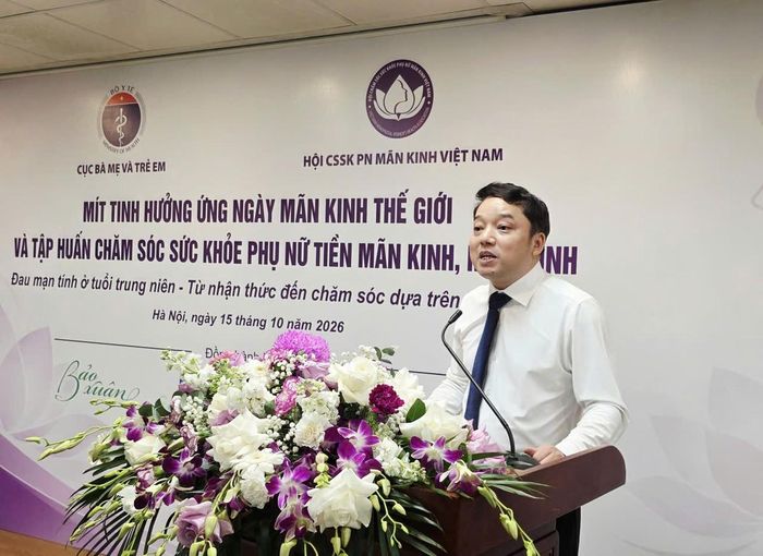 Ông Tống Trần Hà, Phó Cục trưởng Cục Bà mẹ và Trẻ em (Bộ Y tế), phát biểu