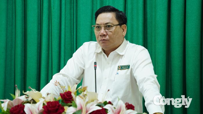 Ông Phùng Văn Hải - Chánh án TAND tỉnh Tây Ninh phát biểu.