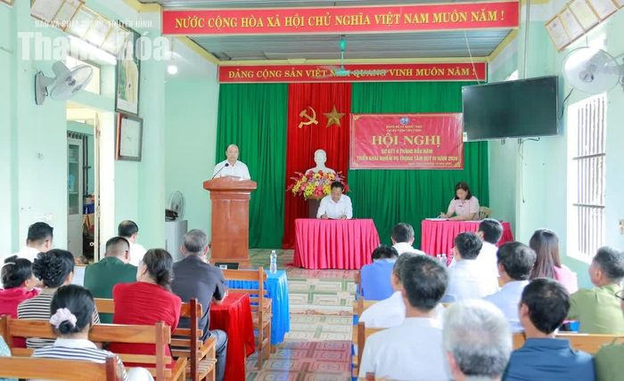 Phó Chủ tịch UBND tỉnh Cao Văn Cường phát biểu tại hội nghị.