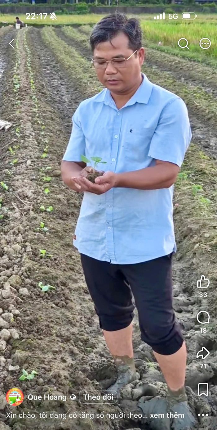 Hơn 100 video hướng dẫn kỹ thuật đã được ông Hoàng Đình Quế đăng tải trên kênh Facebook Nông dân Thiệu Hóa và trang cá nhân.