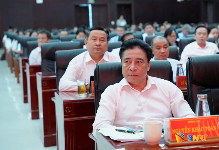 Phó Bí thư Thường trực Thành ủy Nguyễn Khắc Toàn tham dự hội nghị. Ảnh: T.CÔNG