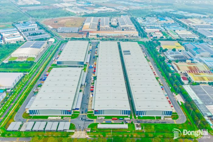 Khu công nghiệp Giang Điền, xã An Viễn. Ảnh: Công Nghĩa