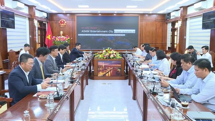  Quang cảnh buổi làm việc. Ảnh: Minh Hoàng 