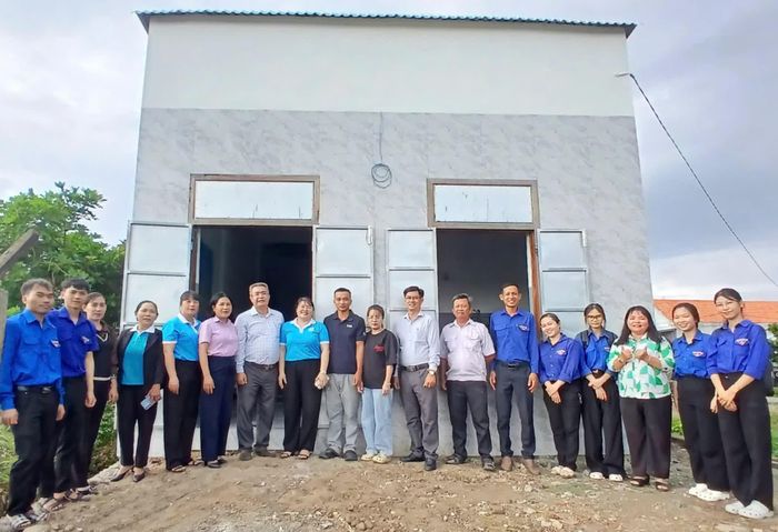 Căn nhà của gia đình ông Nguyễn Thành Tấn sau khi được sửa chữa.