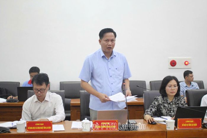 Lãnh đạo Sở Công thương cung cấp thông tin tại buổi Họp báo.