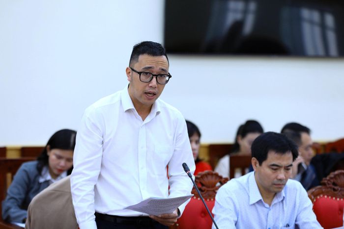Phó Giám đốc Sở Tài chính Lâm Đồng Nguyễn Trần Nhật Huy báo cáo dự kiến các chỉ tiêu, nhiệm vụ năm 2027
