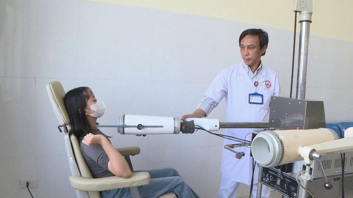 Hệ thống đo độ tập trung phóng xạ tuyến giáp đang được sử dụng tại Khoa Y học hạt nhân – Bệnh viện Đa khoa Lâm Đồng