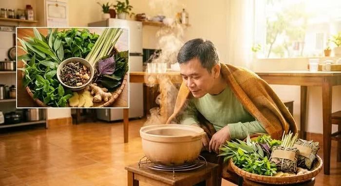 Xông lá không giúp loại bỏ virus cúm, thậm chí có thể khiến cơ thể mất nước và mệt mỏi hơn. Ảnh minh họa: AI