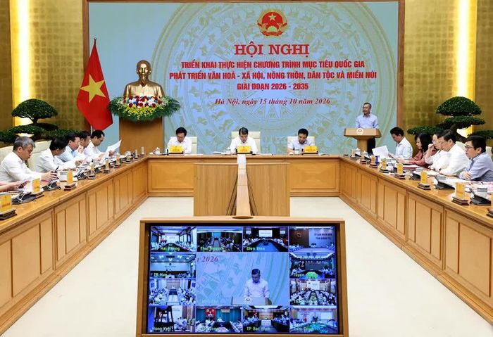 Quang cảnh hội nghị tại điểm cầu Trung ương.