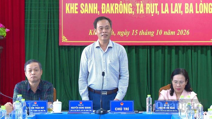 Đồng chí Nguyễn Đăng Quang, Phó Bí thư Tỉnh ủy, Chủ tịch HĐND tỉnh phát biểu kết luận tại buổi làm việc - Ảnh: Hoàng Hùng