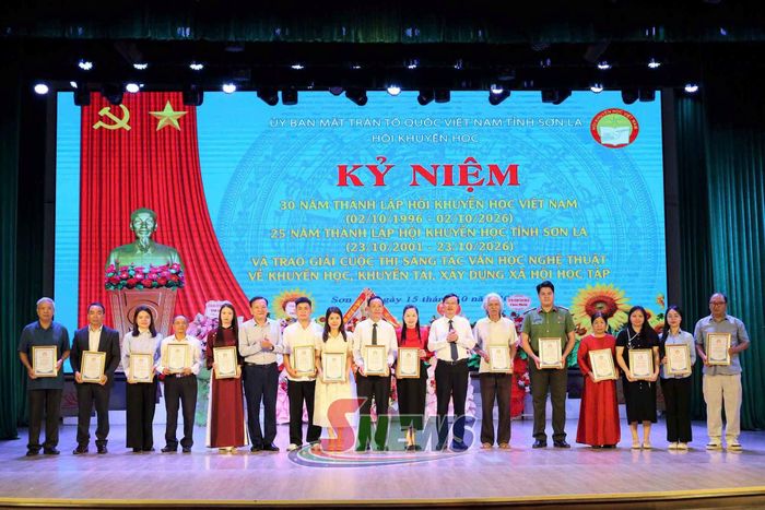 Ban tổ chức trao giải khuyến khích cho các tác phẩm đạt giải.