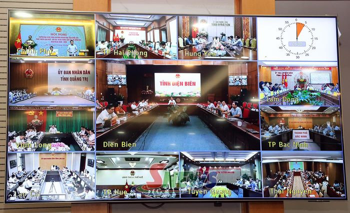 Hội nghị được tổ chức trực tuyến tới điểm cầu 34 tỉnh, thành phố.